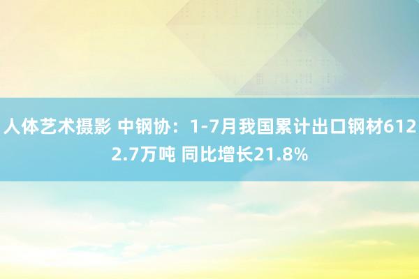 人体艺术摄影 中钢协：1-7月我国累计出口钢材6122.7万吨 同比增长21.8%