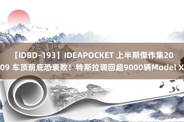 【IDBD-193】IDEAPOCKET 上半期傑作集2009 车顶荫庇恐衰败！特斯拉调回超9000辆Model X