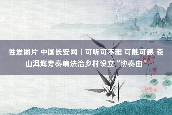 性爱图片 中国长安网丨可听可不雅 可触可感 苍山洱海旁奏响法治乡村设立“协奏曲”