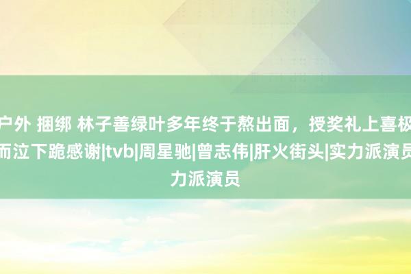 户外 捆绑 林子善绿叶多年终于熬出面，授奖礼上喜极而泣下跪感谢|tvb|周星驰|曾志伟|肝火街头|实力派演员